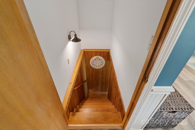 view of stairway