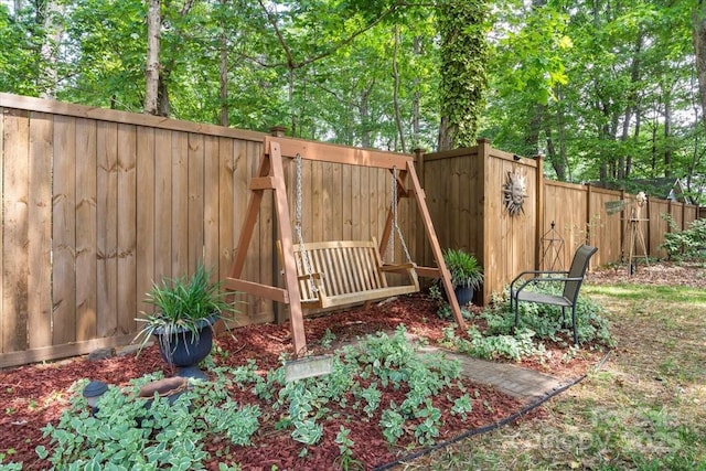 exterior space featuring fence