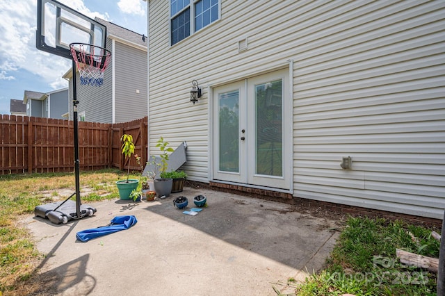 view of patio with fence