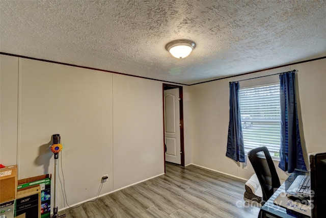 101 J M Ln, Lawndale, NC 28090 - home office with a textured ceiling and light wood-style flooring
