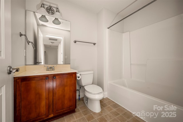 20 Foxden Dr Unit 301, Fletcher, NC 28732 - full bath with vanity, washtub / shower combination, visible vents, and toilet