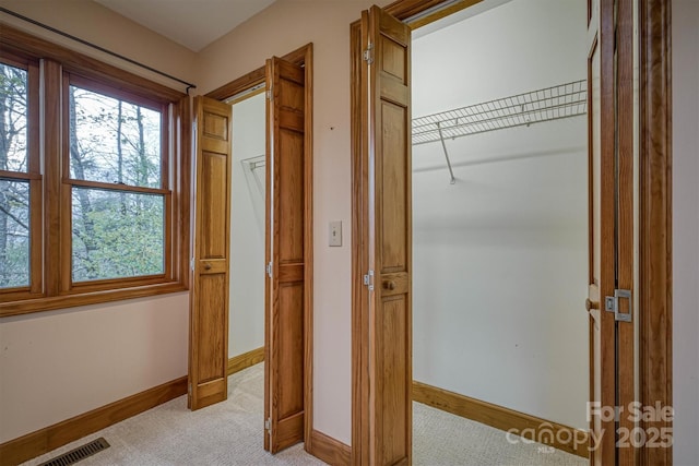 closet with visible vents