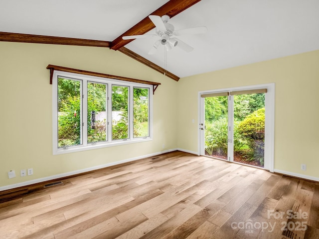 209 Daniel Dr, Hendersonville, NC 28739 - unfurnished room featuring wood finished floors, a ceiling fan, and baseboards