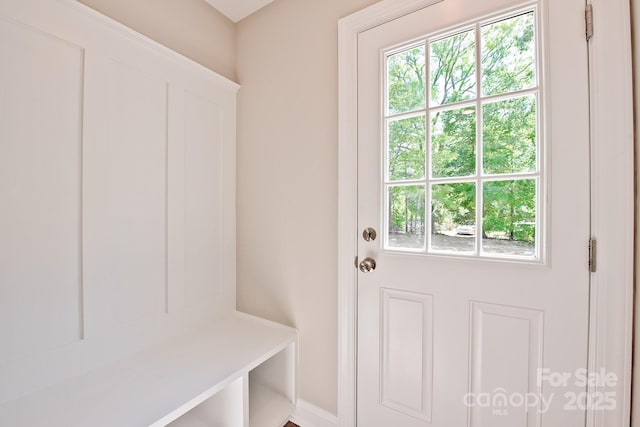 view of mudroom