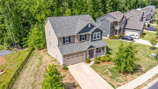 view from above of property