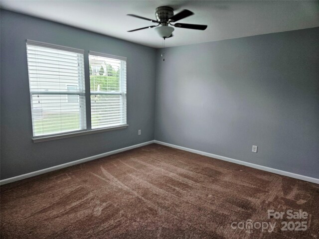 1071 Bassett Way, Fort Mill, SC 29707 - carpeted spare room featuring a ceiling fan and baseboards