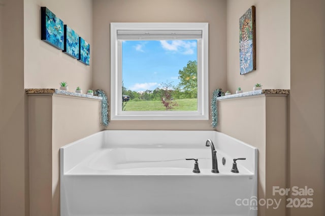 full bathroom featuring a bath