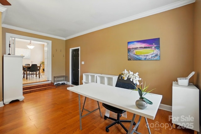 2745 Stockwood Dr, Gastonia, NC 28056 - office space with wood finished floors, ornamental molding, and baseboards