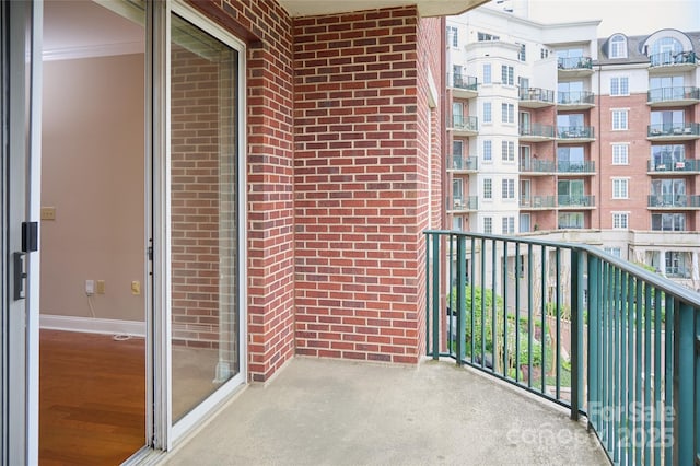 view of balcony