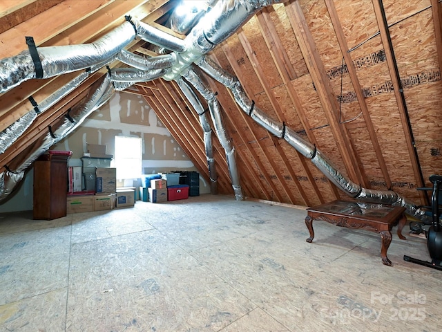 view of attic