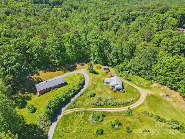 3120 Mineral Springs Mountain Rd, Valdese, NC 28690 - aerial view of property's location with a forest