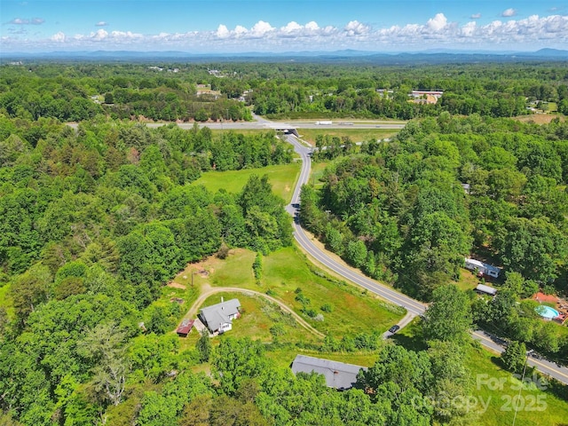 3120 Mineral Springs Mountain Rd, Valdese, NC 28690 - aerial overview of property's location featuring a forest