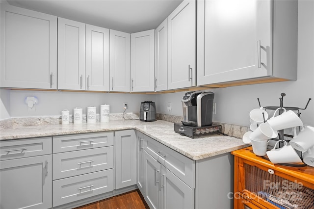 5615 American Way, Denver, NC 28037 - kitchen with light stone countertops and dark wood-type flooring
