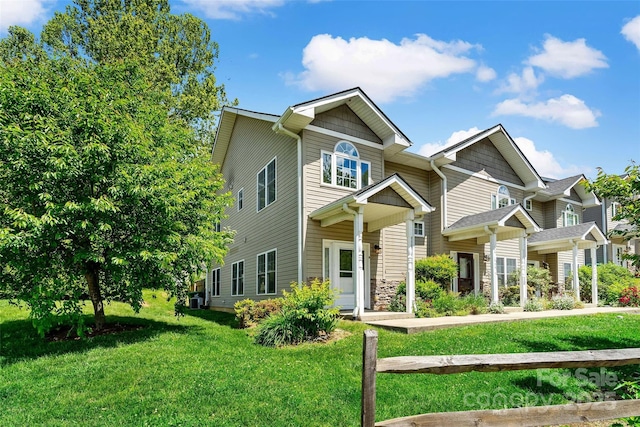 8 Cherry Laurel Ln, Swannanoa, NC 28778 - view of front facade with a front lawn