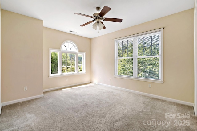 8 Cherry Laurel Ln, Swannanoa, NC 28778 - carpeted spare room with healthy amount of natural light, baseboards, and ceiling fan