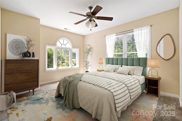 8 Cherry Laurel Ln, Swannanoa, NC 28778 - bedroom featuring baseboards, carpet, and ceiling fan