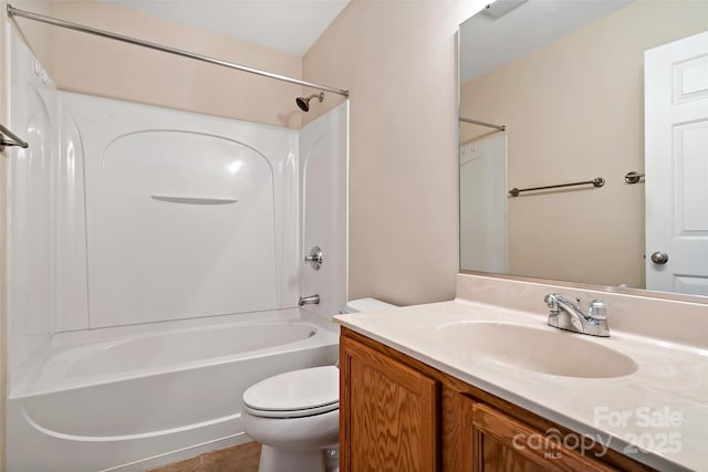 8 Cherry Laurel Ln, Swannanoa, NC 28778 - full bath with toilet, washtub / shower combination, vanity, and tile patterned floors