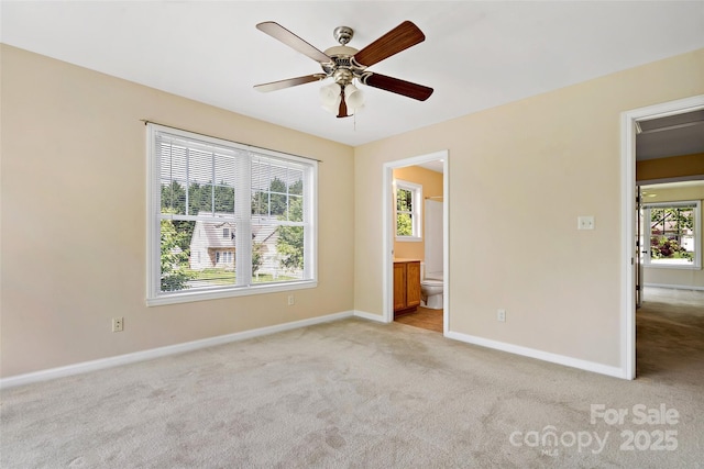 8 Cherry Laurel Ln, Swannanoa, NC 28778 - empty room with light colored carpet, baseboards, and a ceiling fan