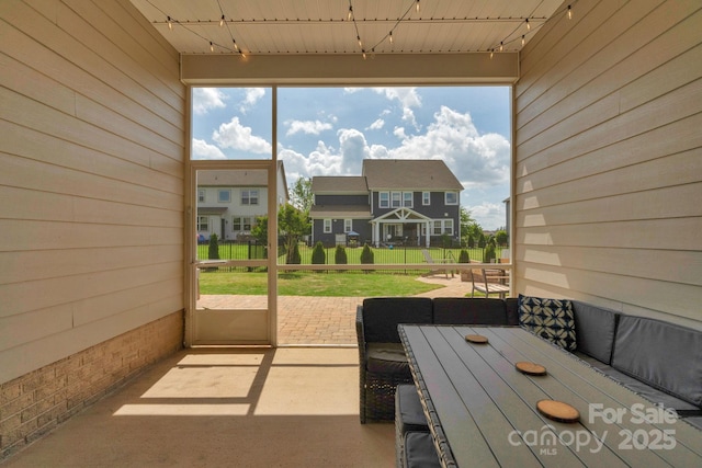 view of sunroom / solarium