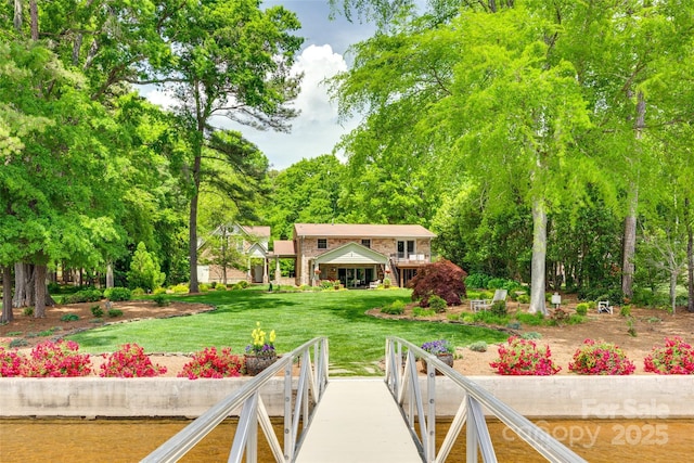 16317 Terry Ln, Huntersville, NC 28078 - back of property with a lawn