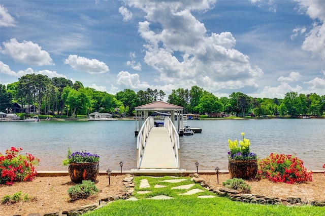 16317 Terry Ln, Huntersville, NC 28078 - view of dock with a water view