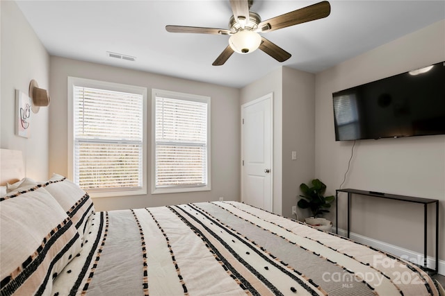 106 Dalton St, Black Mountain, NC 28711 - bedroom featuring ceiling fan