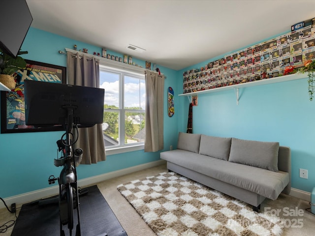 6909 Dunton St, Huntersville, NC 28078 - interior space featuring carpet flooring, baseboards, and visible vents