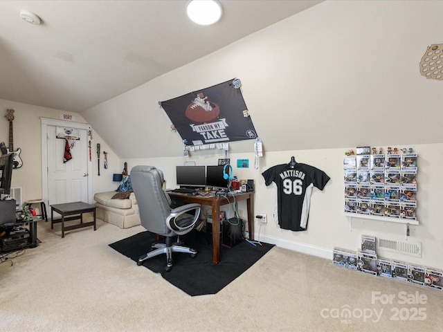 6909 Dunton St, Huntersville, NC 28078 - carpeted office space with vaulted ceiling
