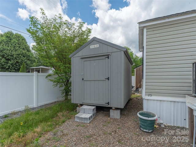 219 Pike Pt, Waynesville, NC 28785 - view of shed with fence