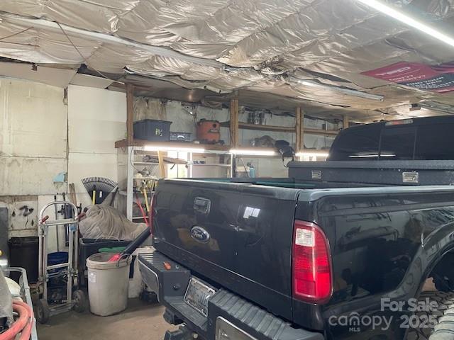 storage featuring a garage