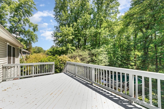 4700 Hickory Grove Rd, Mount Holly, NC 28120 - view of wooden terrace
