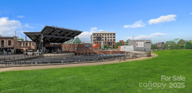 surrounding community with a lawn