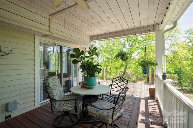 view of deck