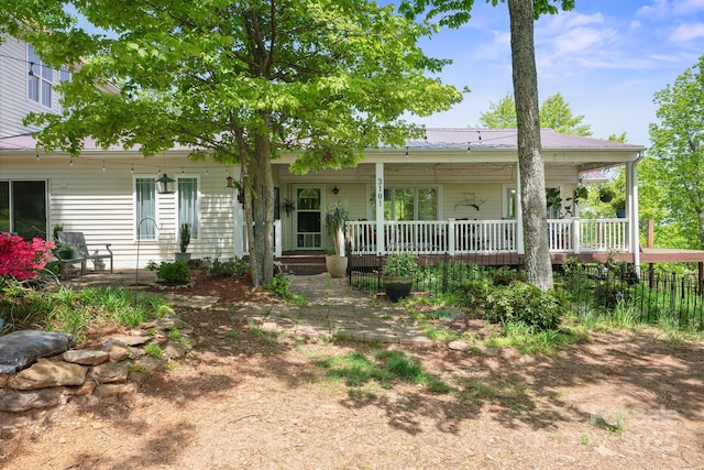 3181 Shag Bark Rd, Connelly Springs, NC 28612 - ranch-style house featuring covered porch