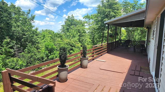 3181 Shag Bark Rd, Connelly Springs, NC 28612 - view of wooden terrace