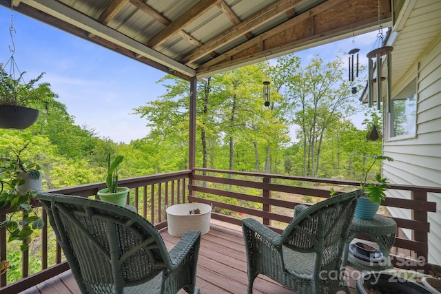 3181 Shag Bark Rd, Connelly Springs, NC 28612 - view of wooden deck