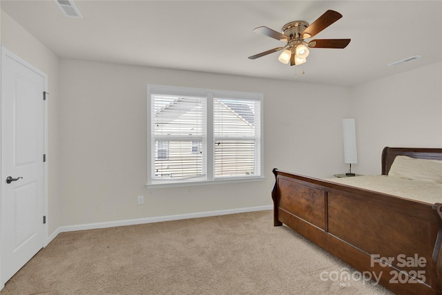 282 Fischer Rd, Fort Mill, SC 29175 - bedroom featuring baseboards, light colored carpet, and ceiling fan