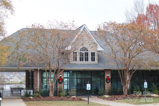 282 Fischer Rd, Fort Mill, SC 29175 - view of front of home with brick siding and roof with shingles