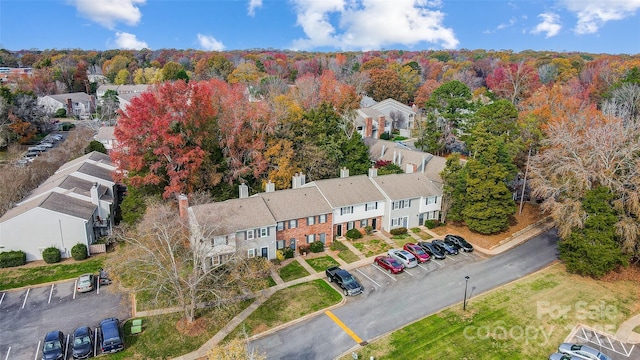 aerial perspective of suburban area