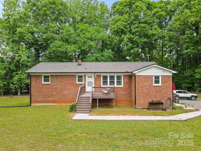 1792 Hoffman Rd, Gastonia, NC 28054 - back of house featuring brick siding and a lawn