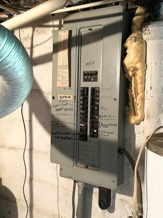 utility room with electric panel