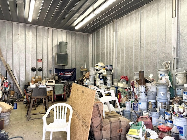 miscellaneous room with concrete flooring