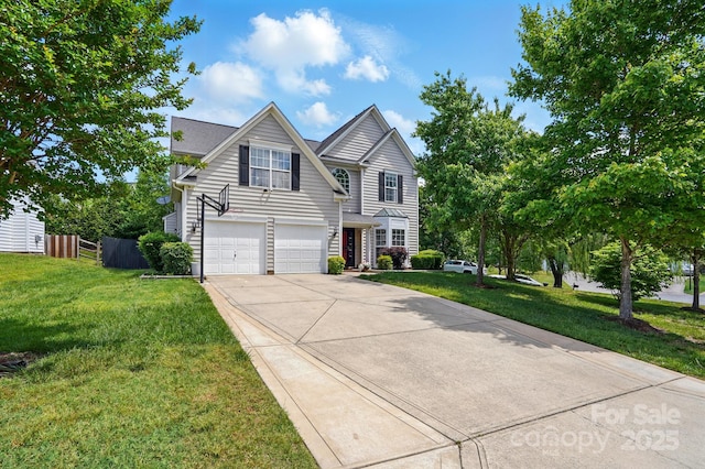 8833 Cavonnier Ln, Charlotte, NC 28216 - traditional-style home with driveway and an attached garage
