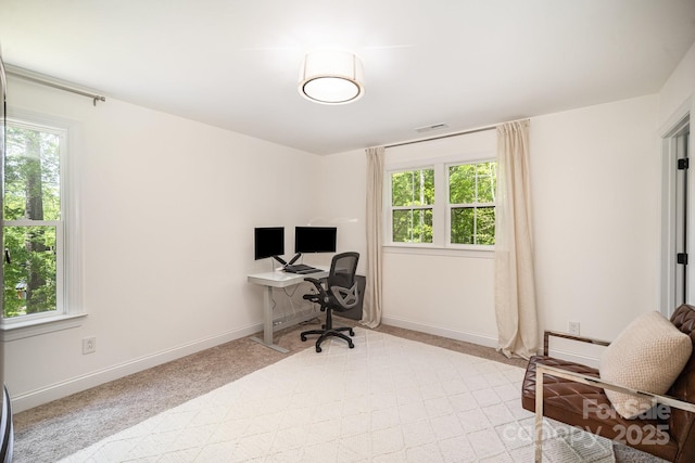 16432 Here At Last Ln, Charlotte, NC 28278 - home office with baseboards and visible vents
