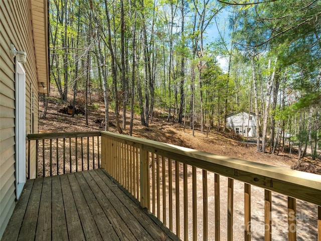 66 Avondale Heights Rd, Asheville, NC 28803 - view of wooden deck