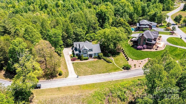 aerial view with a view of trees