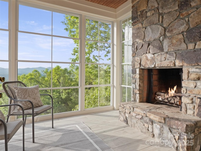 714 Wickhams Fancy Dr, Biltmore Lake, NC 28715 - sunroom / solarium with a mountain view and a wealth of natural light