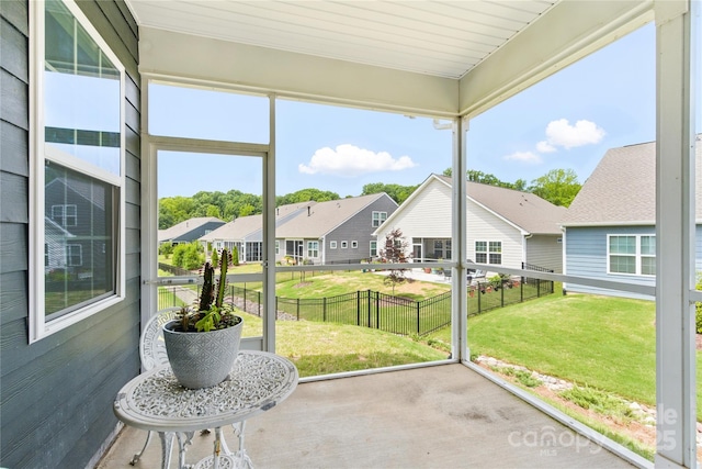 4069 Havenport Cir, Tega Cay, SC 29708 - sunroom / solarium with a residential view