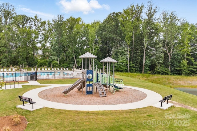 4069 Havenport Cir, Tega Cay, SC 29708 - community jungle gym featuring a community pool