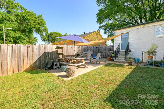 4838 Holbrook Dr, Charlotte, NC 28212 - view of yard featuring entry steps and a patio area